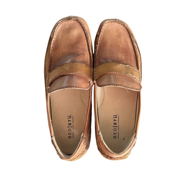 Bed/Stu Tejon Pass Slip-On Loafer~Driving Moc Sz. 10 Tan Leather Casual - Picture 1 of 6
